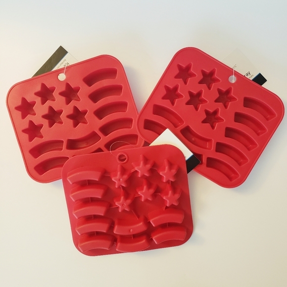 NWT Mainstays 3 Flags Ice Mold Trays - Picture 2 of 4